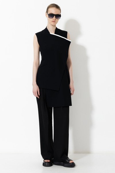 Жилет VASSA&Co, пол женский, цвет черный, фото №3