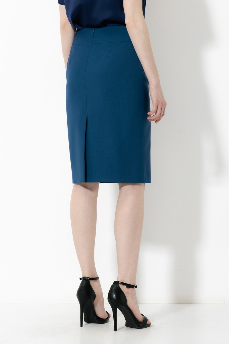 Skirt VASSA&Co, пол female, цвет Синий, фото №4