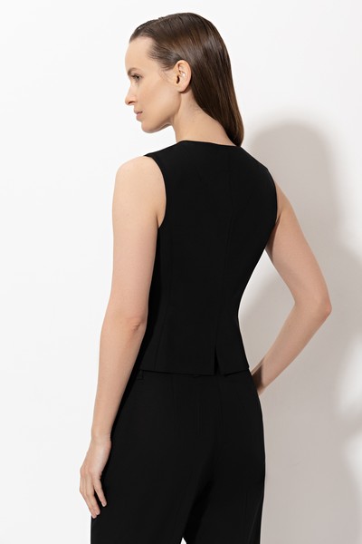 Жилет VASSA&Co, пол женский, цвет черный, фото №3