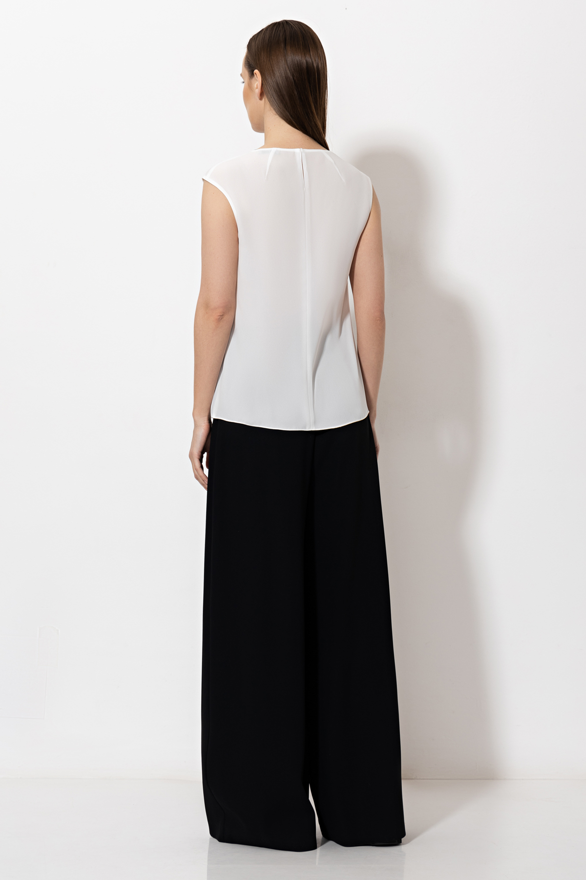 Блузка VASSA&Co, пол женский, цвет белый