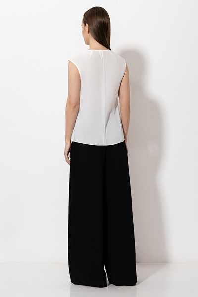 Блузка VASSA&Co, пол женский, цвет белый, фото №3