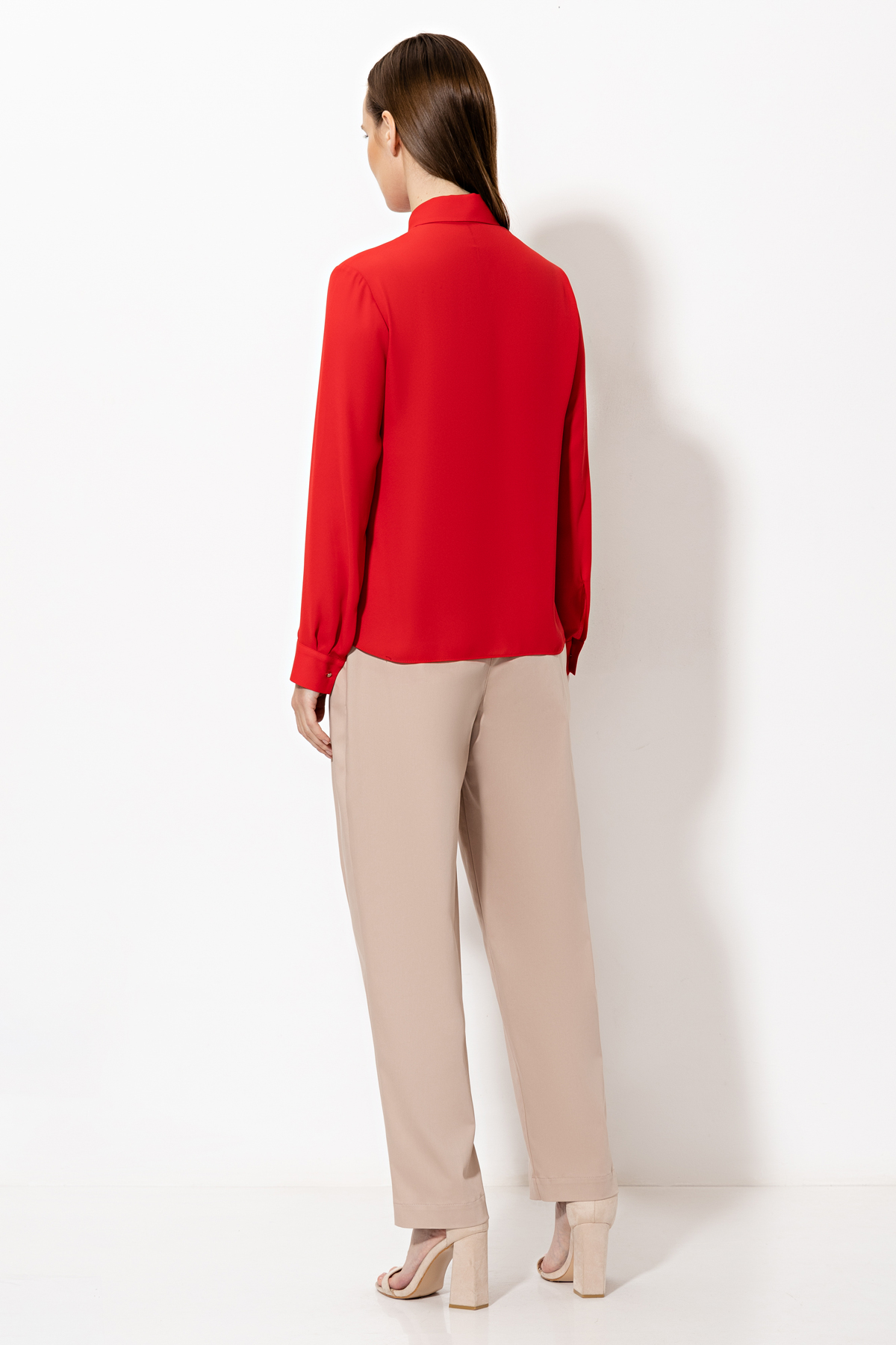 Блузка VASSA&Co, пол женский, цвет красный