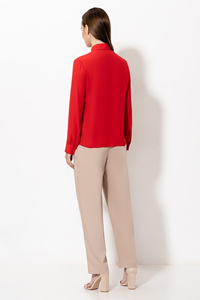 Блузка VASSA&Co, пол женский, цвет красный, фото №3
