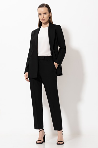 Брюки VASSA&Co, пол женский, цвет черный, фото №7