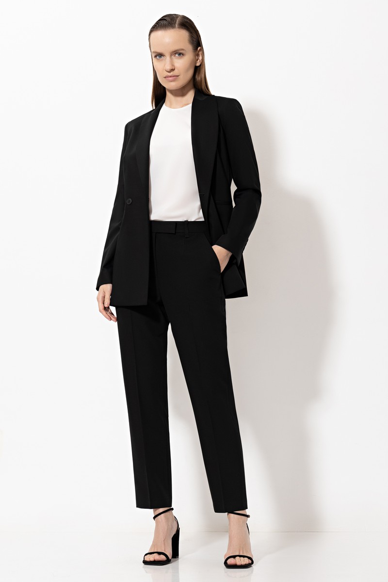 Брюки VASSA&Co, пол женский, цвет черный, фото №7