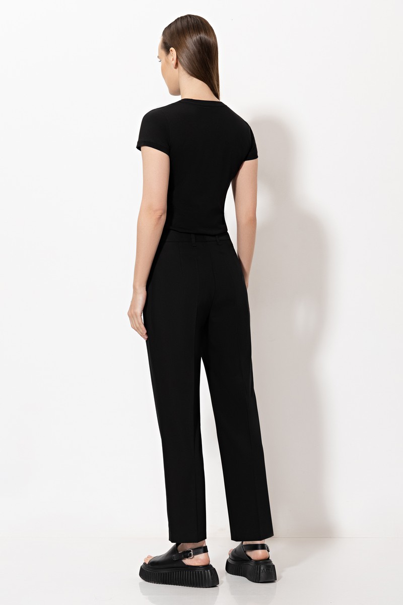 Брюки VASSA&Co, пол женский, цвет черный, фото №6