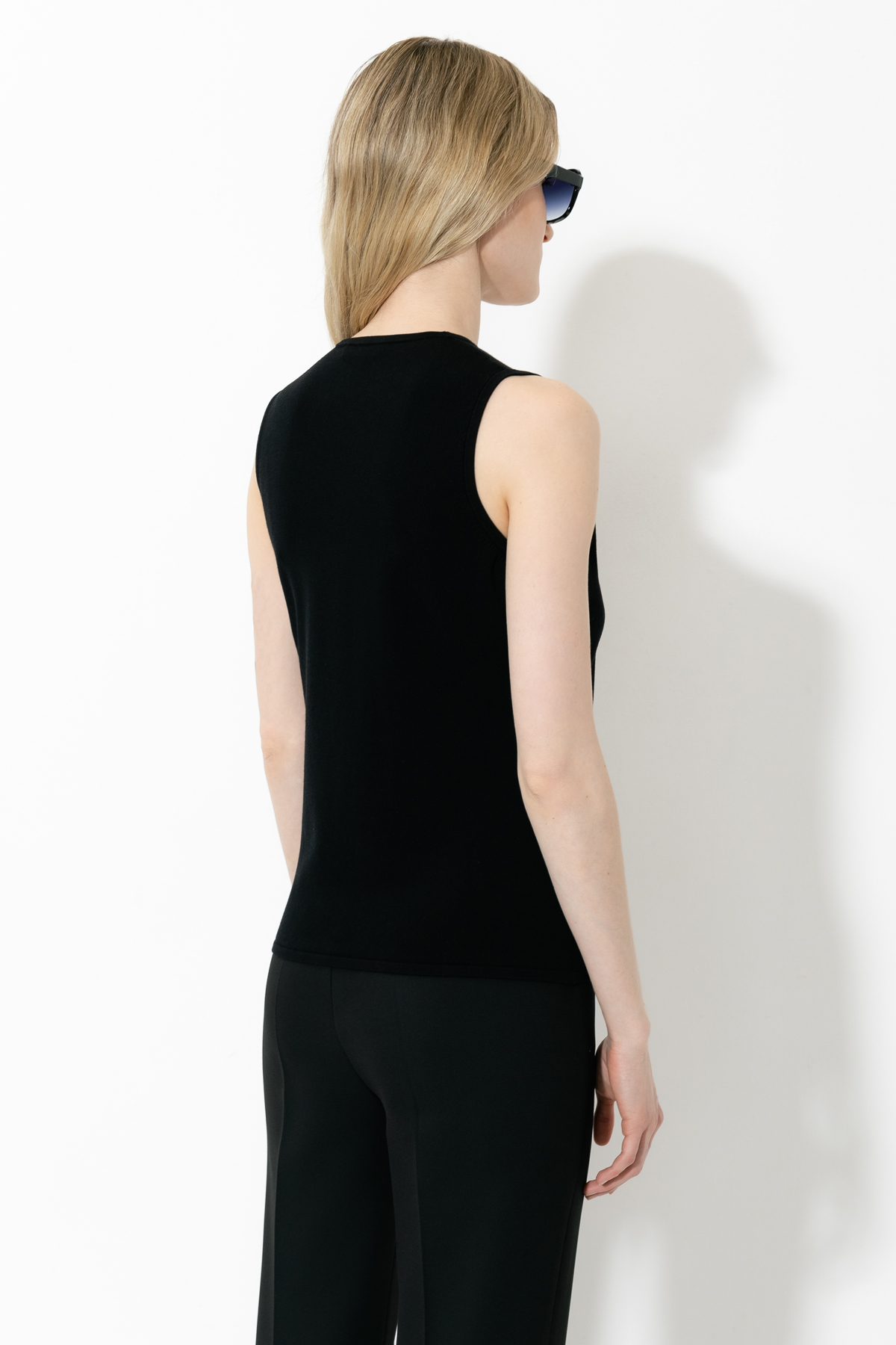 Жилет VASSA&Co, пол женский, цвет черный, фото №4