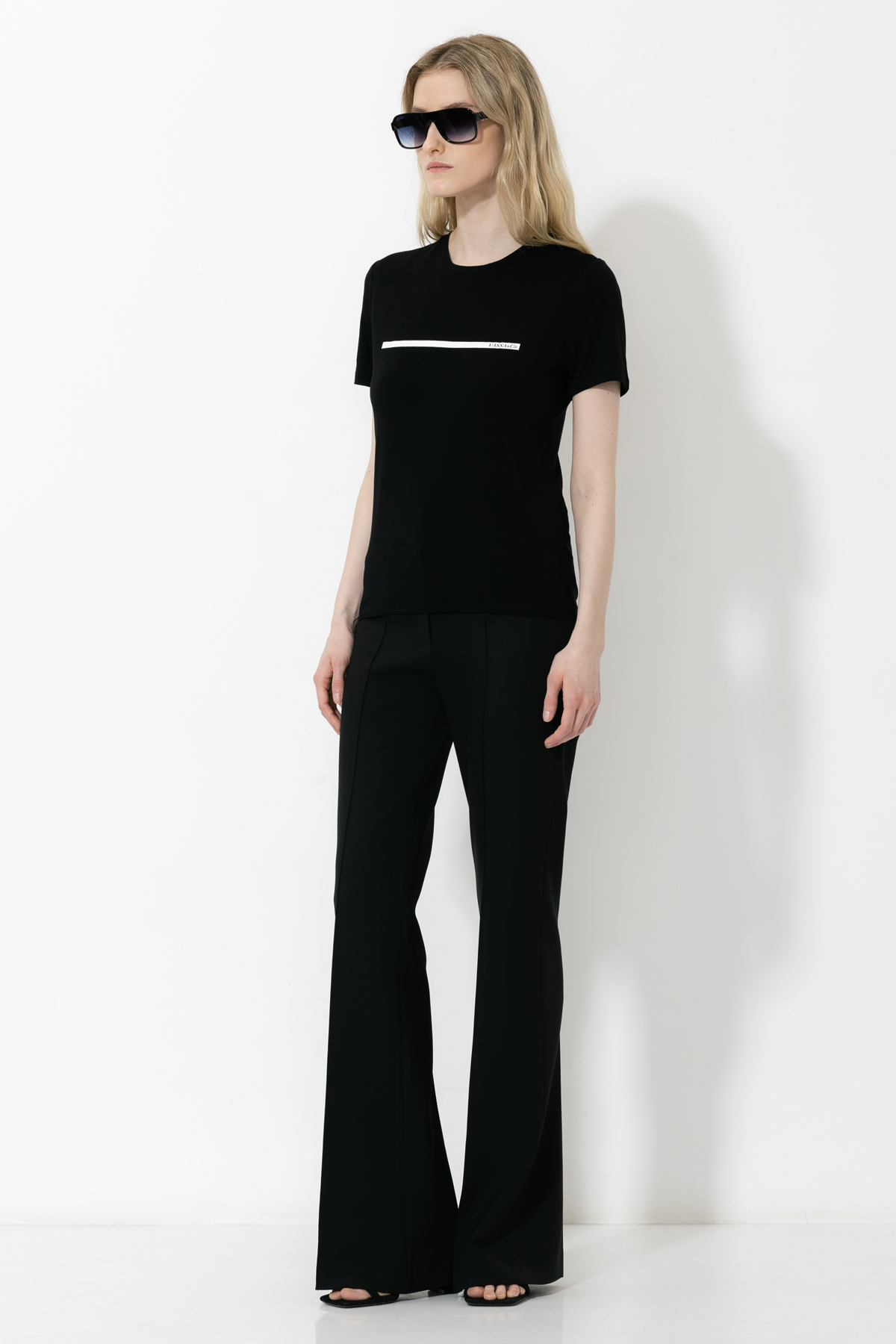 Футболка VASSA&Co, пол женский, цвет черный, фото №2