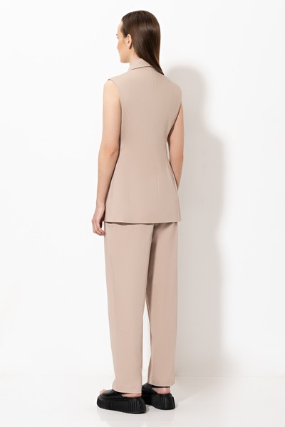 Жилет VASSA&Co, пол женский, цвет бежевый, фото №6