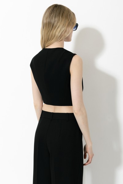 Vest VASSA&Co, пол female, цвет black, фото №7