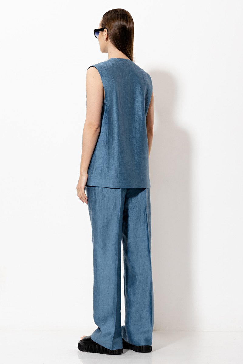 Жилет VASSA&Co, пол женский, цвет голубой, фото №7