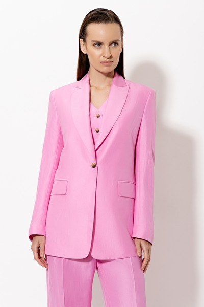 Жакет VASSA&Co, пол женский, цвет розовый, фото №3