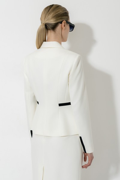 Жакет VASSA&Co, пол женский, цвет белый, фото №5