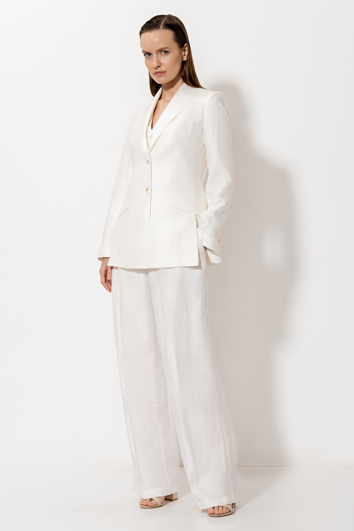 Жакет VASSA&Co, пол женский, цвет белый, фото №2