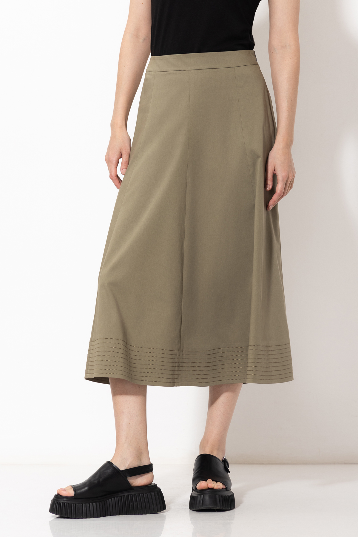 Юбка VASSA&Co, пол женский, цвет зеленый, фото №4