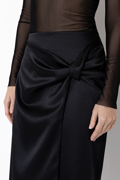 Юбка VASSA&Co, пол женский, цвет черный, фото №6