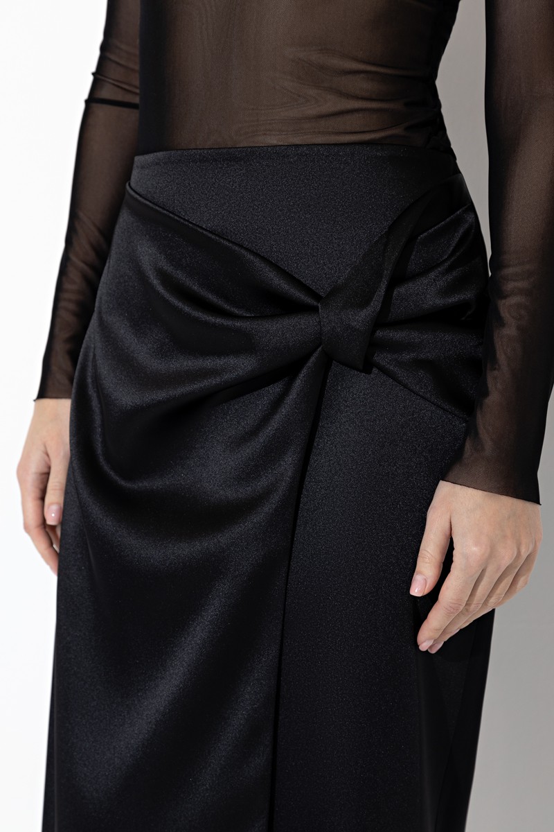 Юбка VASSA&Co, пол женский, цвет черный, фото №6