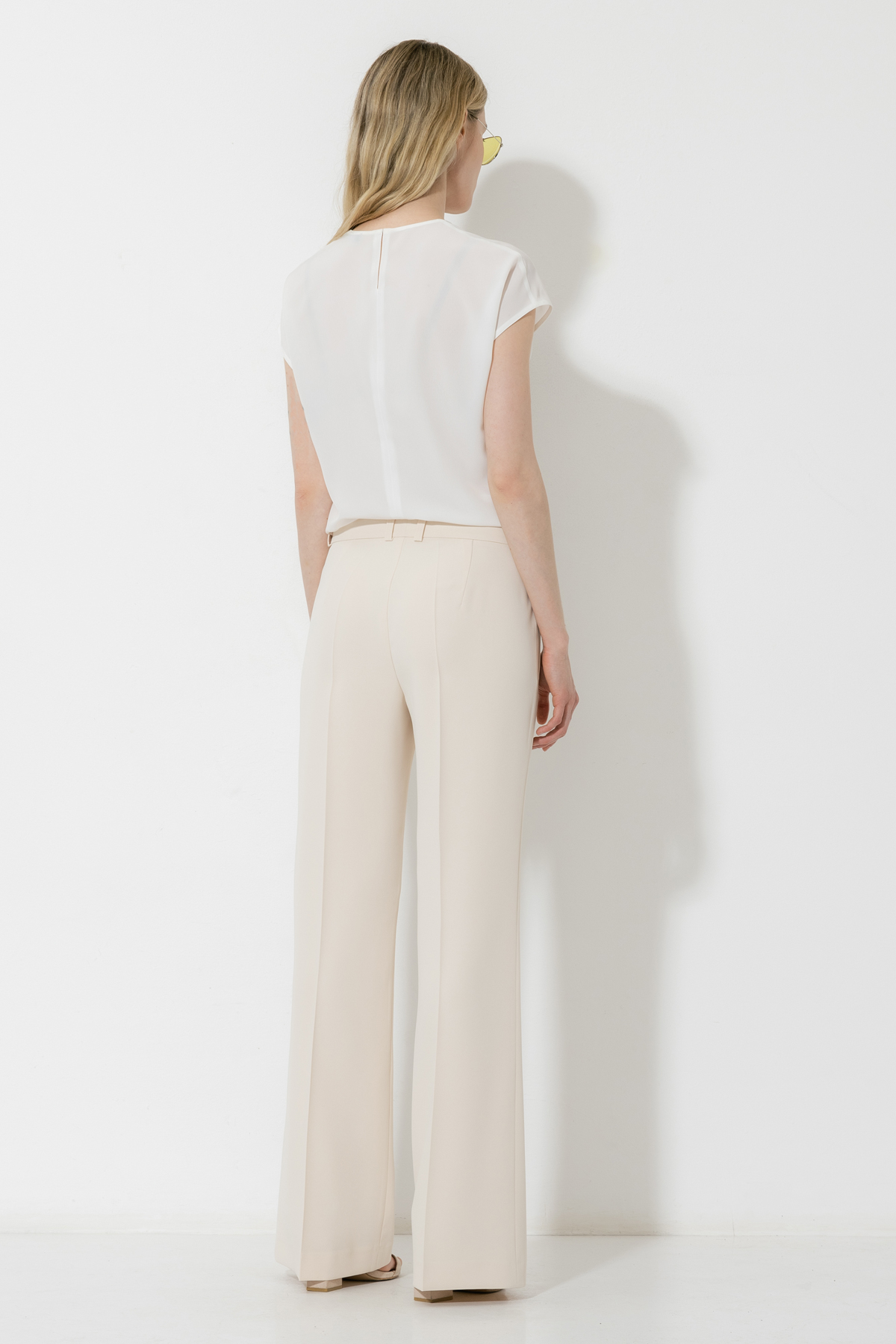 Брюки VASSA&Co, пол женский, цвет молочный, фото №3