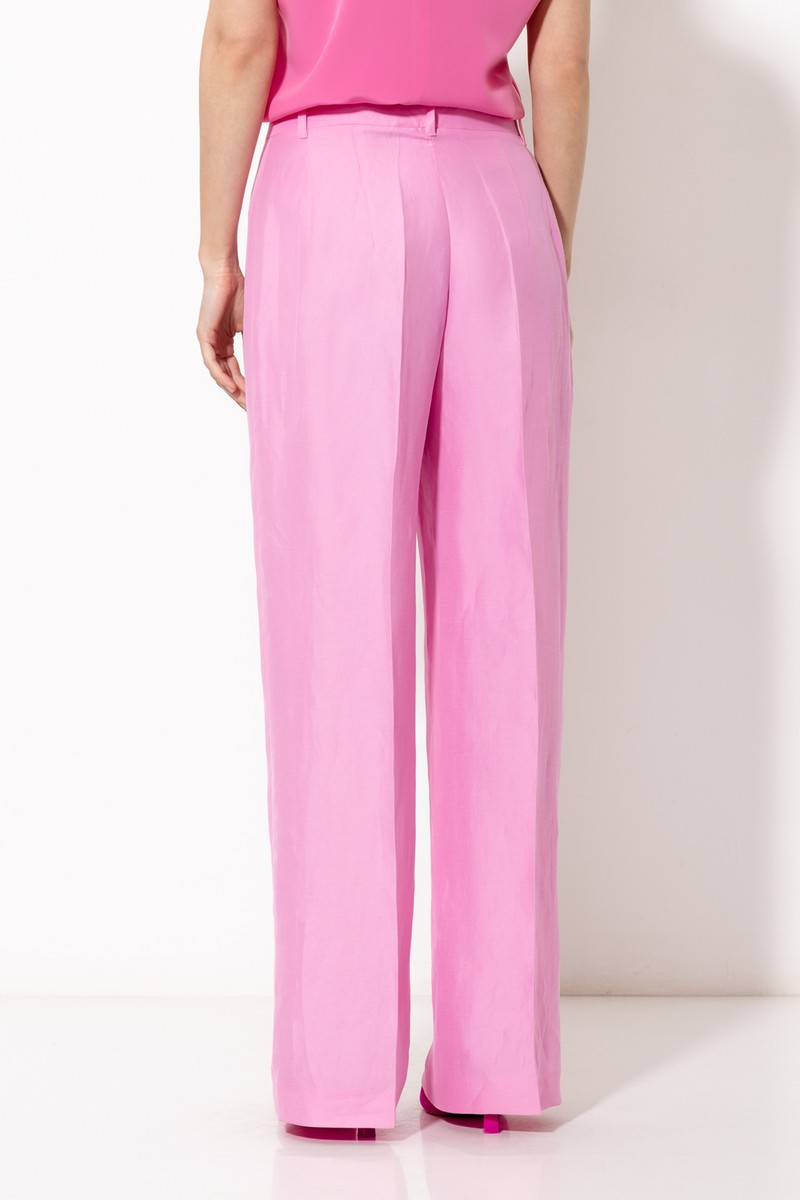 Trousers VASSA&Co, пол female, цвет Pink, фото №6