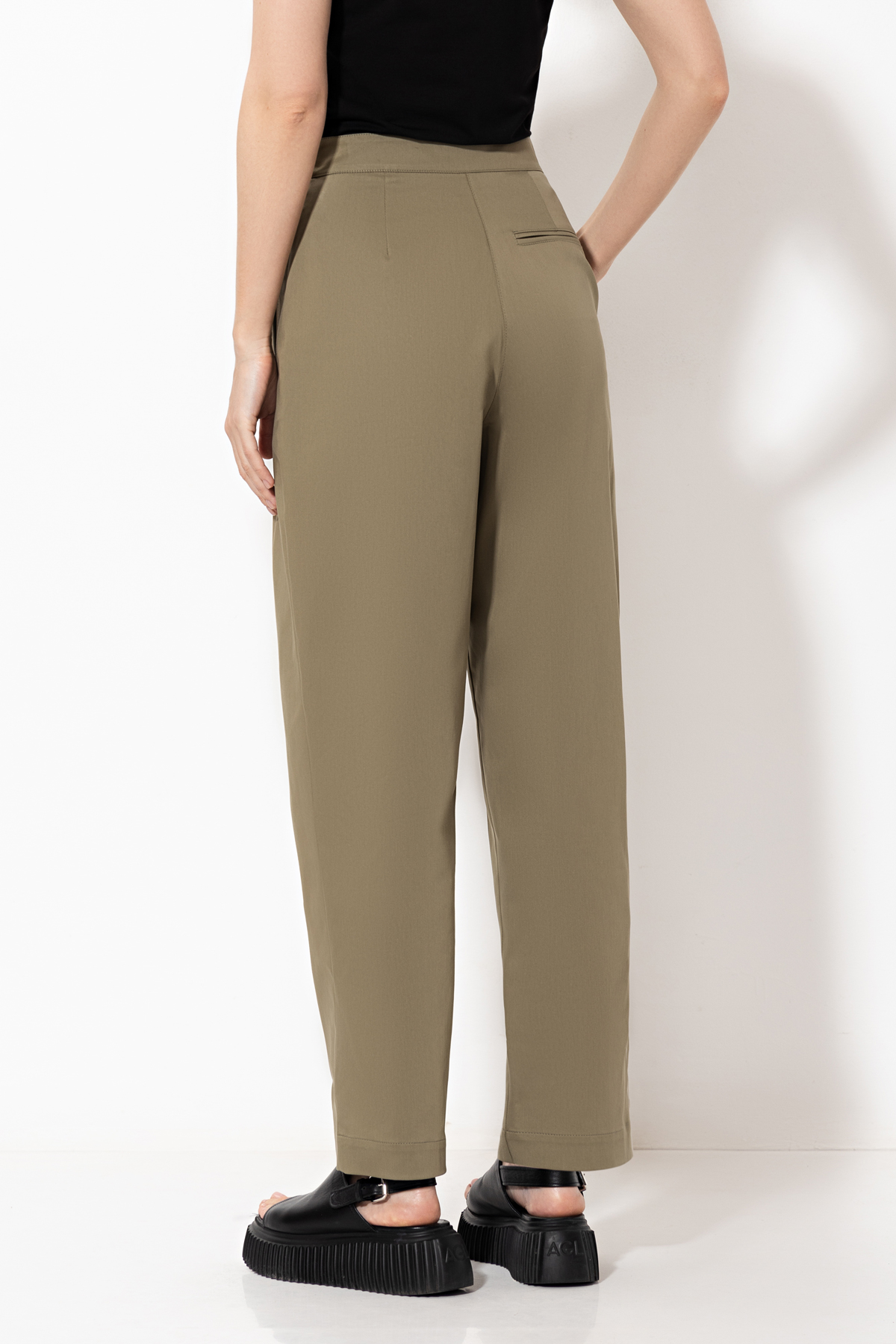 Брюки VASSA&Co, пол женский, цвет хаки, фото №5