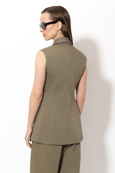 Жилет VASSA&Co, пол женский, цвет зеленый, фото №3