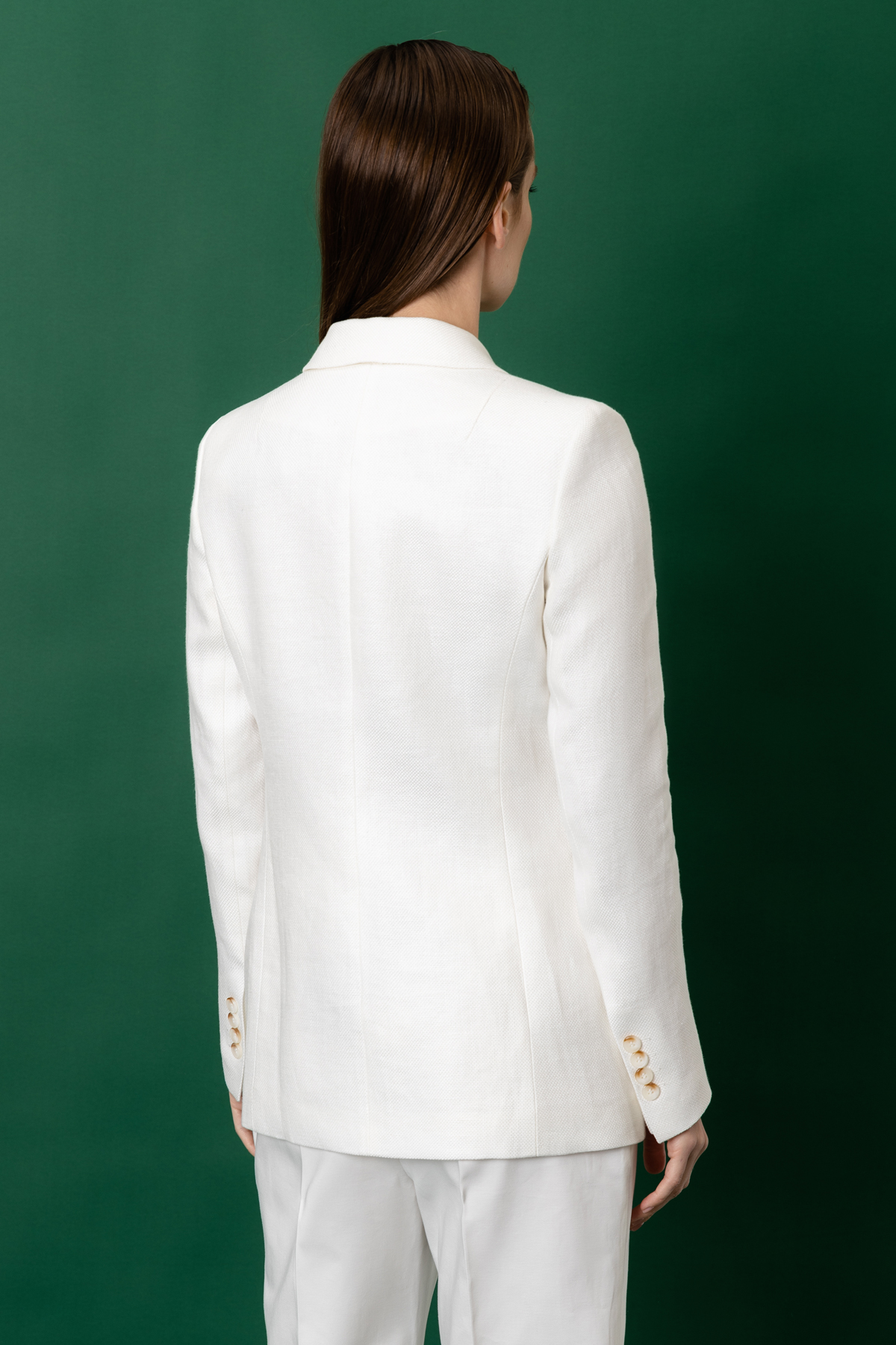 Жакет VASSA&Co, пол женский, цвет белый, фото №4