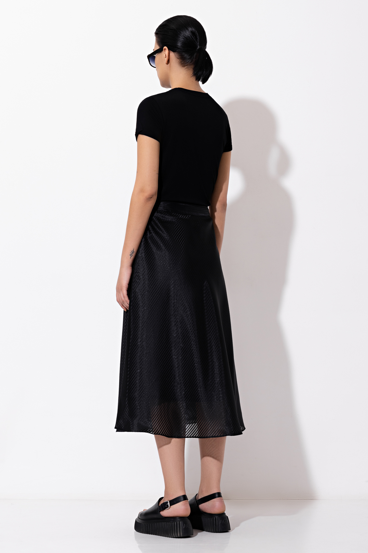 Юбка VASSA&Co, пол женский, цвет черный, фото №4