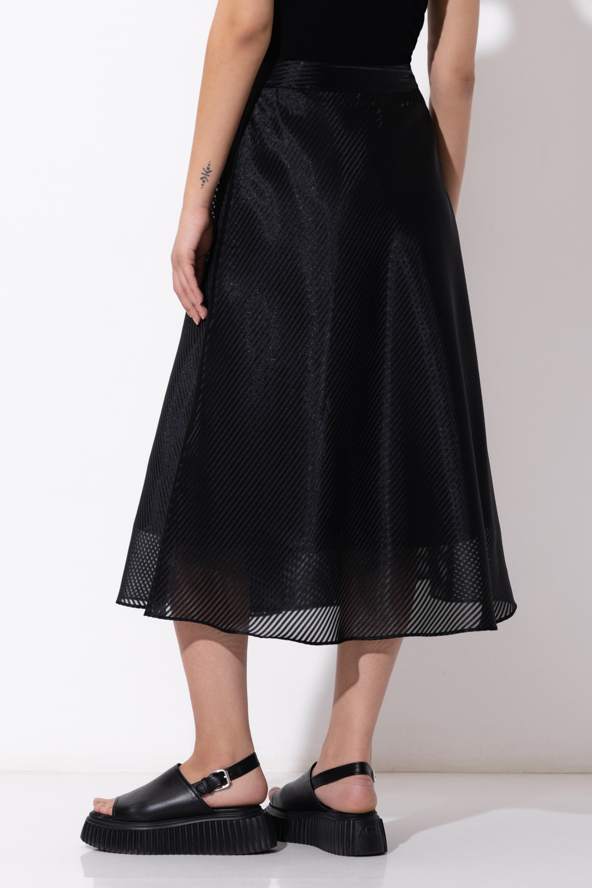 Юбка VASSA&Co, пол женский, цвет черный, фото №6