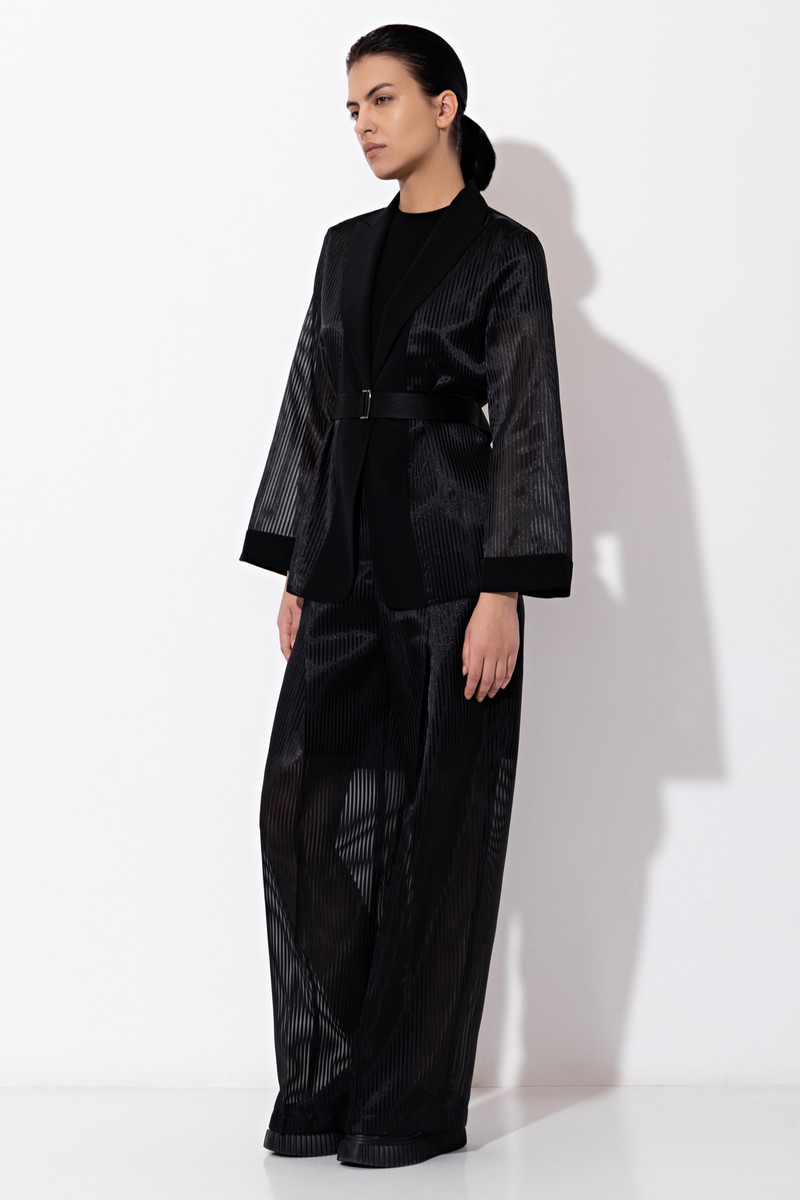 Брюки VASSA&Co, пол женский, цвет черный, фото №7