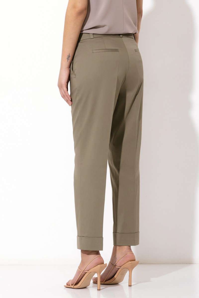 Брюки VASSA&Co, пол женский, цвет зеленый, фото №5