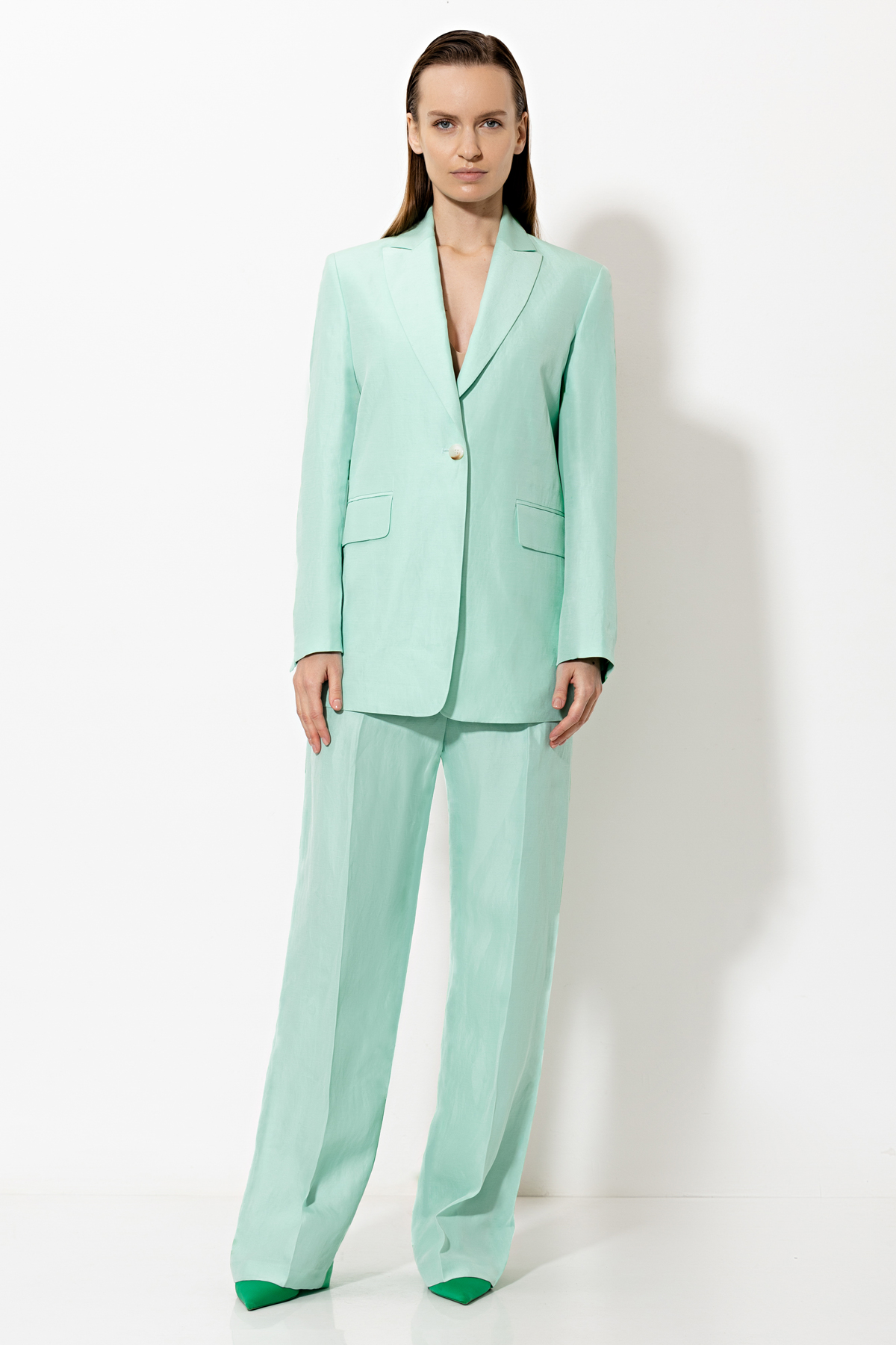 Жакет VASSA&Co, пол Женский, цвет Голубой