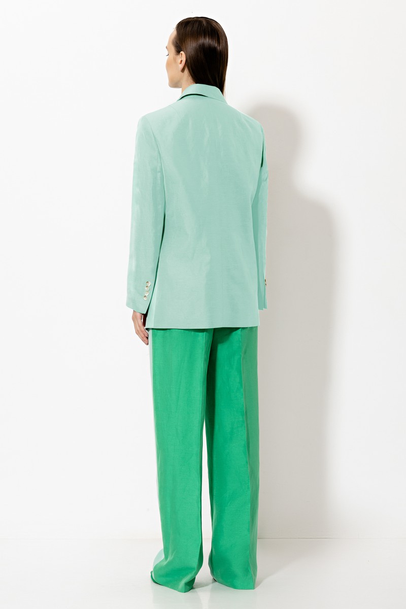 Жакет VASSA&Co, пол Женский, цвет Голубой, фото №4