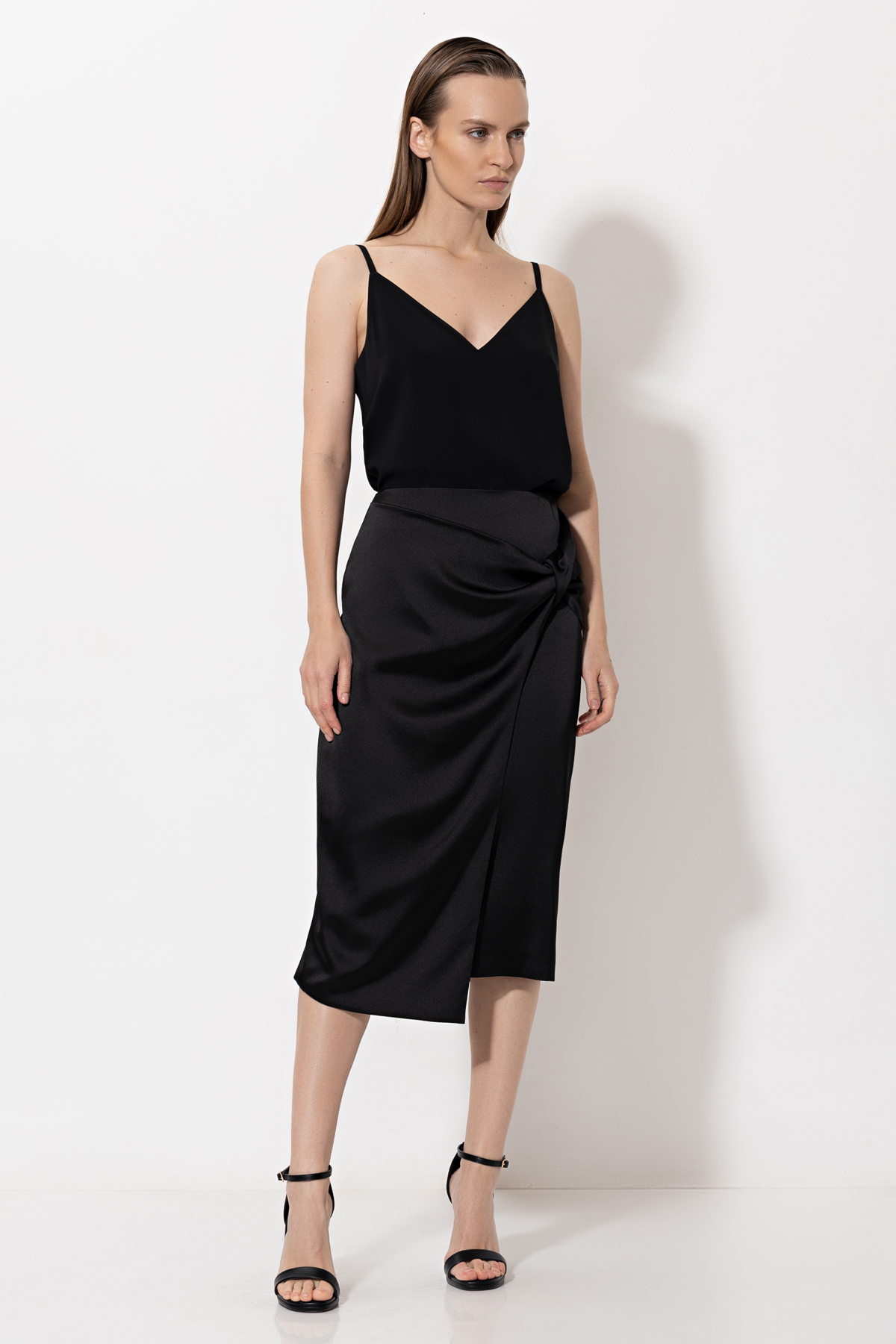 Юбка VASSA&Co, пол женский, цвет черный