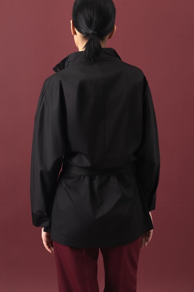 Легкая куртка из хлопка , пол женский, цвет черный, фото №2