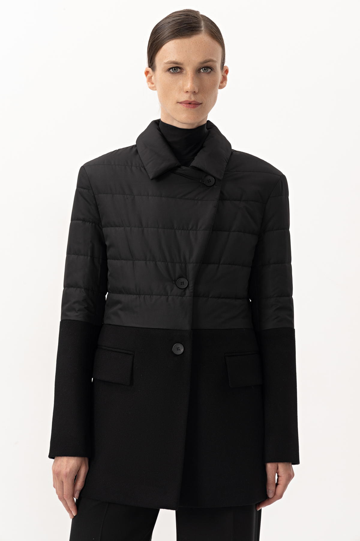 Coat VASSA&Co, пол female, цвет Black