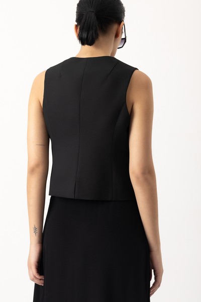 Vest VASSA&Co, пол female, цвет black, фото №2