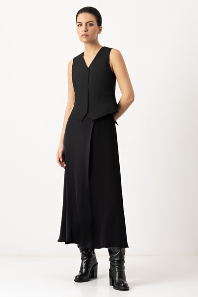 Vest VASSA&Co, пол female, цвет black, фото №5