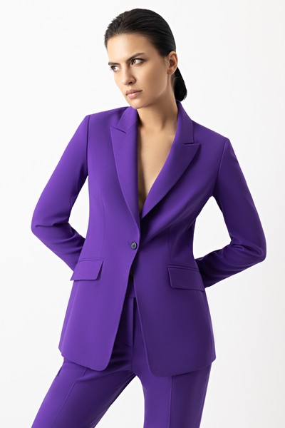 Жакет VASSA&Co, пол женский, цвет фиолетовый, фото №3