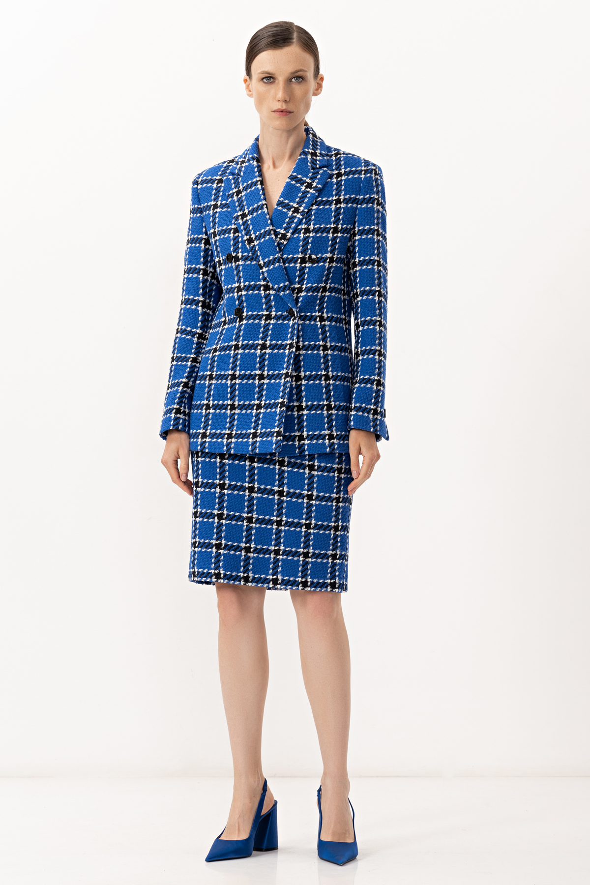 Жакет VASSA&Co, пол женский, цвет синий