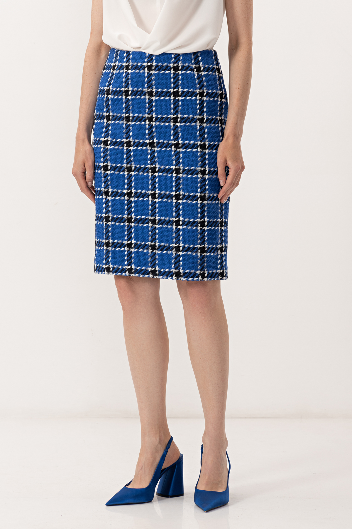 Юбка VASSA&Co, пол женский, цвет синий