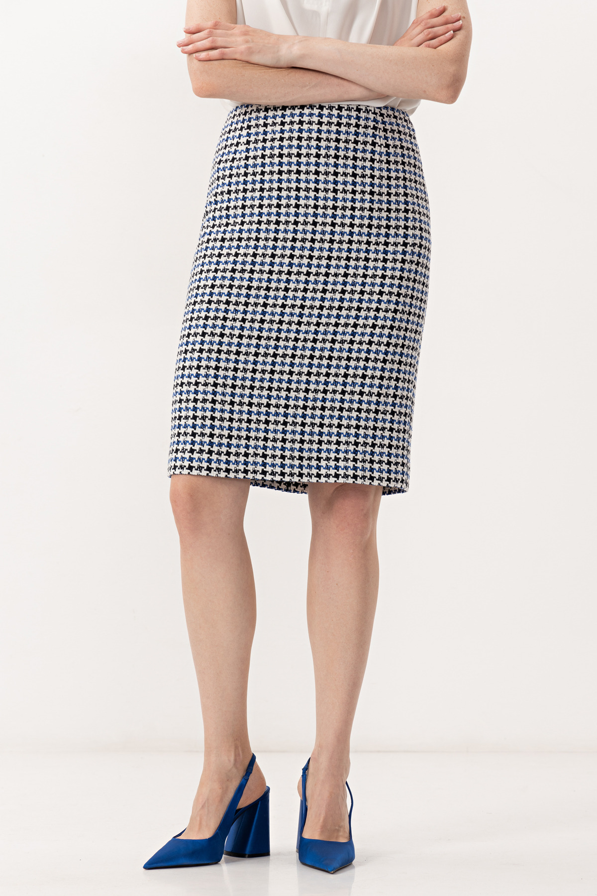 Юбка VASSA&Co, пол женский, цвет синий