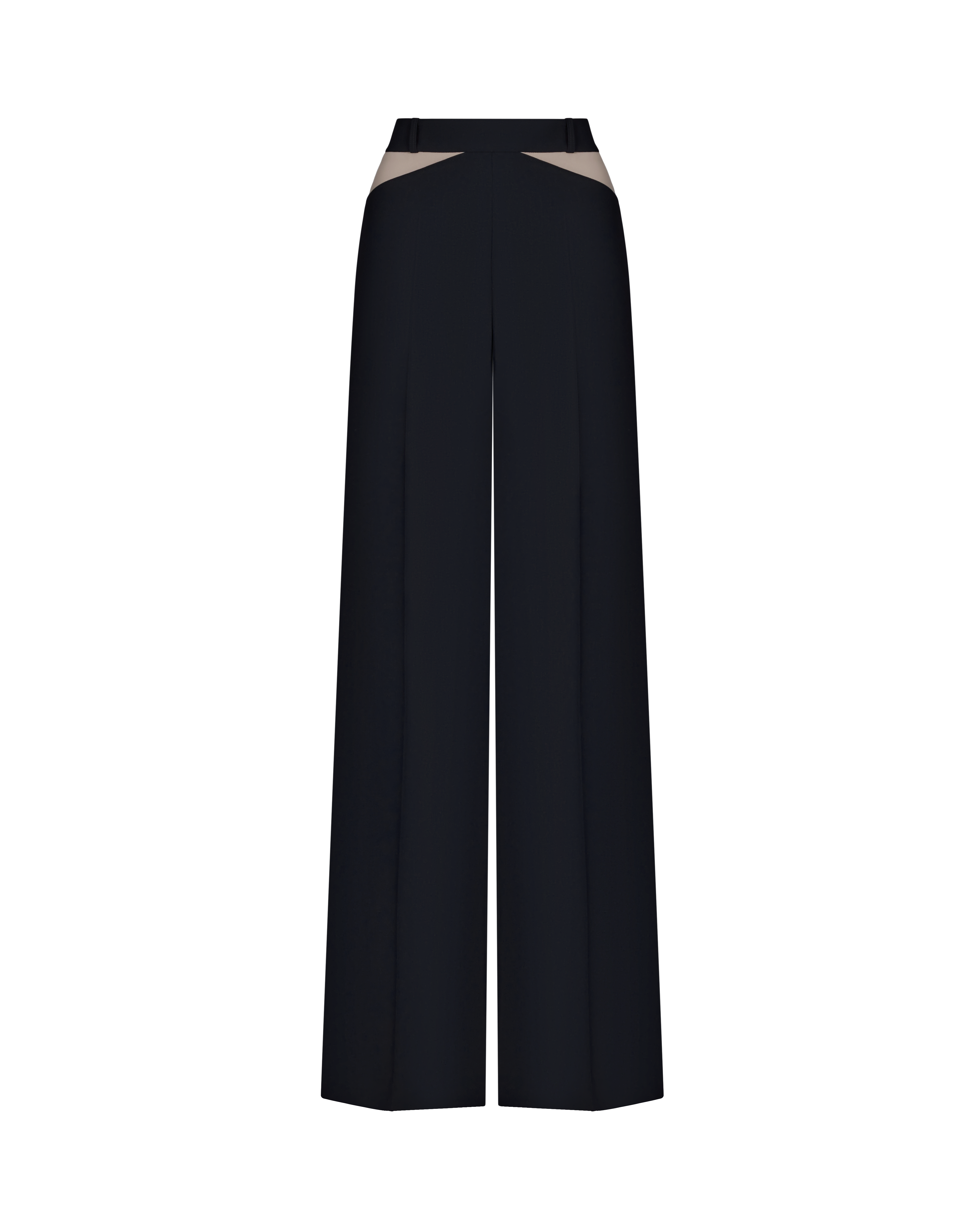 Брюки с контрастными вставками VASSA&Co, пол женский, цвет черный, фото №6