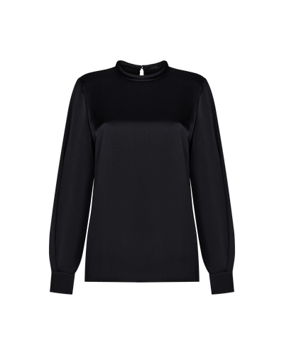 Блузка VASSA&Co, пол женский, цвет черный, фото №6