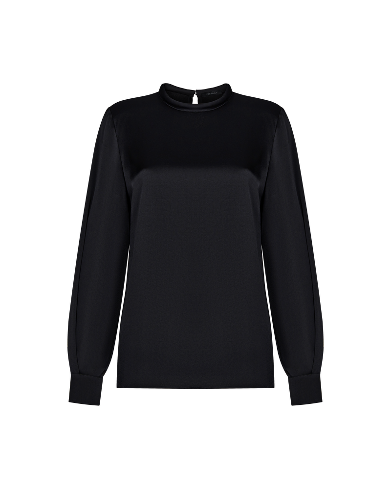 Блузка VASSA&Co, пол женский, цвет черный, фото №6