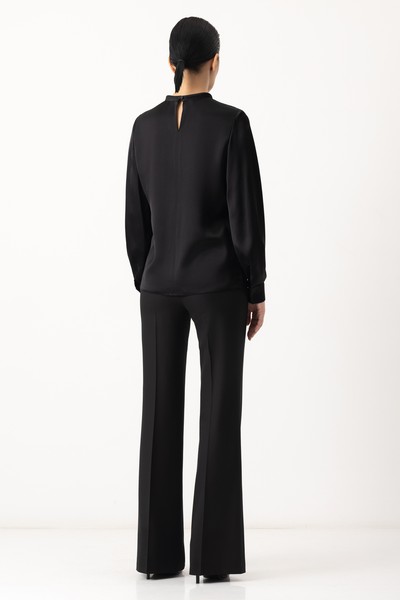 Блузка VASSA&Co, пол женский, цвет черный, фото №5