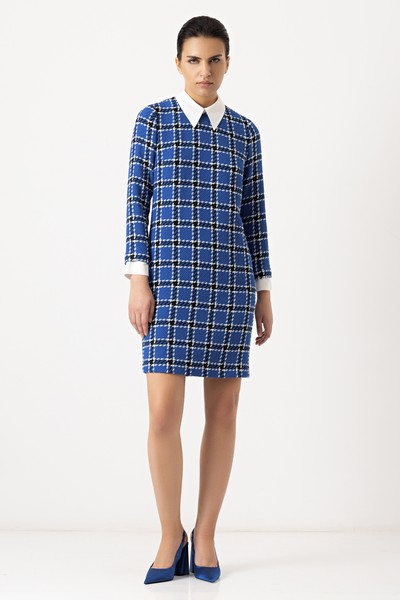 Платье VASSA&Co, пол женский, цвет синий, фото №3