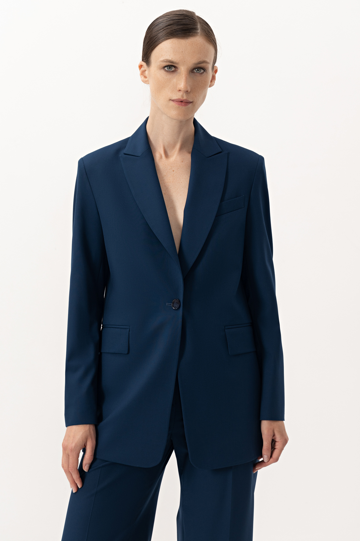 Жакет VASSA&Co, пол женский, цвет синий