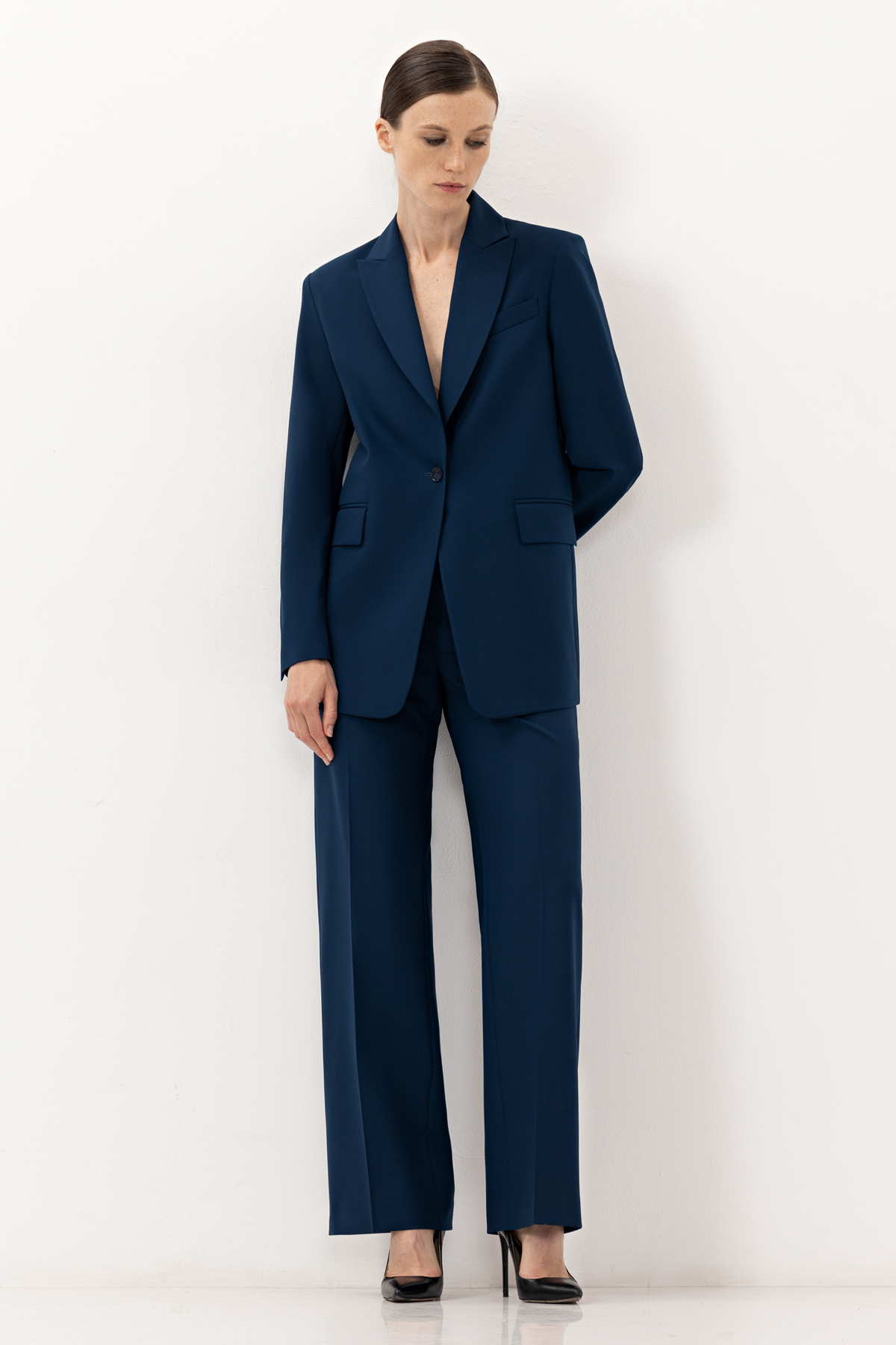 Жакет VASSA&Co, пол женский, цвет синий