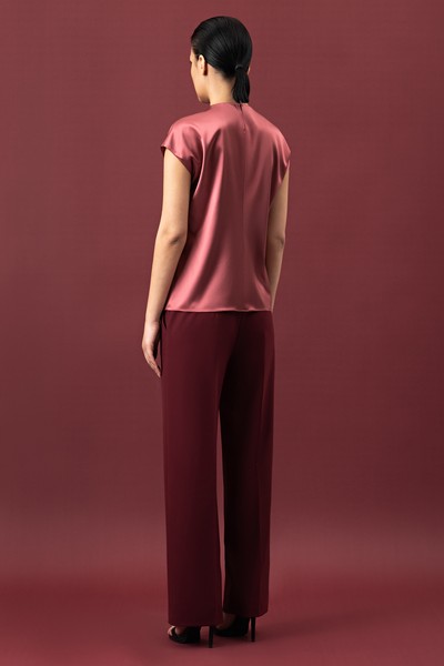 Блузка VASSA&Co, пол женский, цвет розовый, фото №5