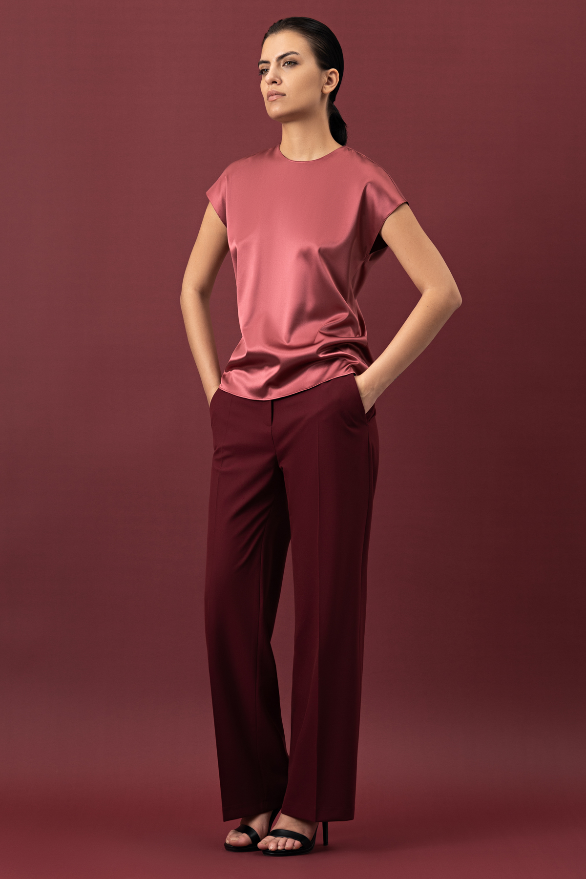 Блузка VASSA&Co, пол женский, цвет розовый